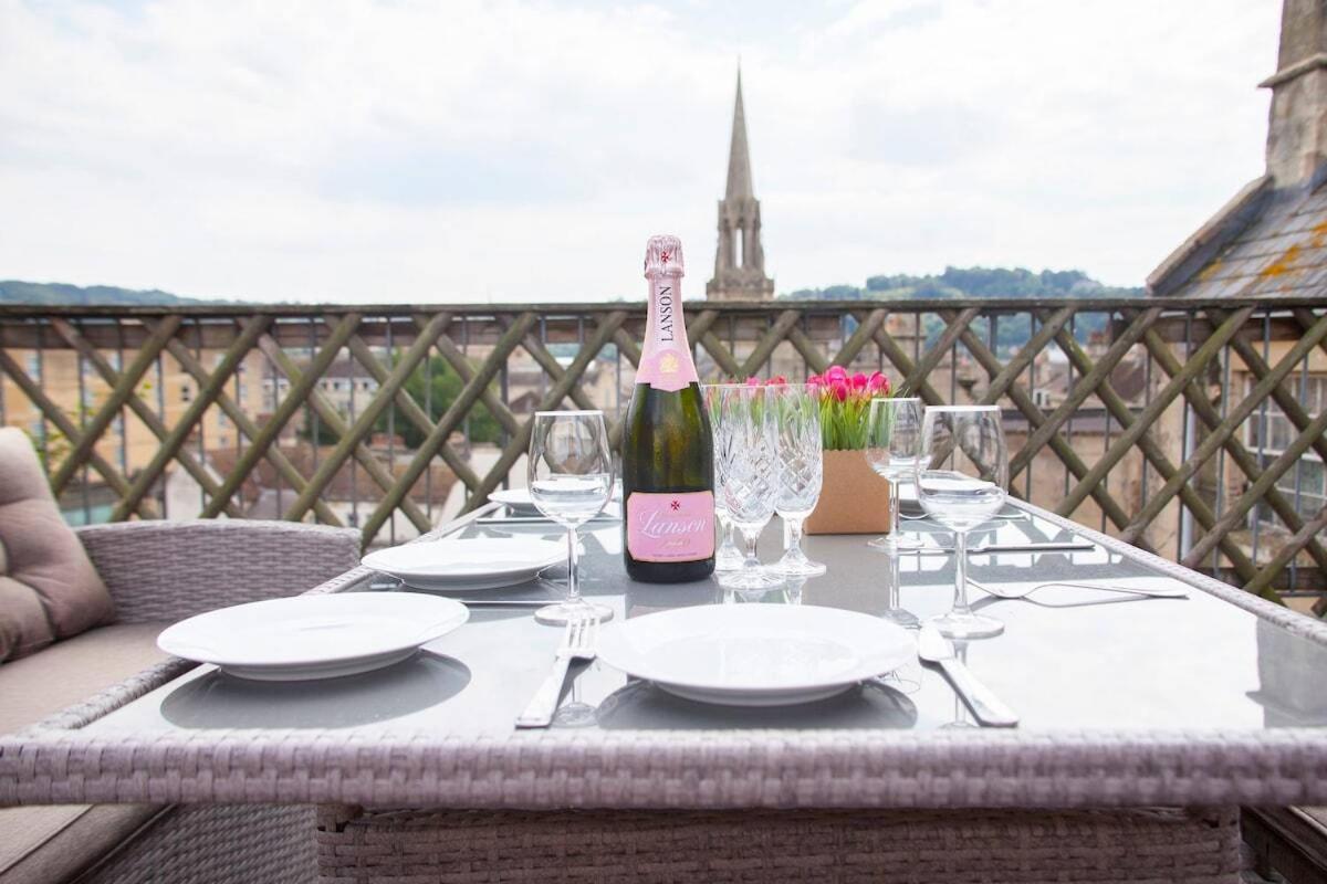 The Roof Terrace Maisonette - City Centre Bath Exteriör bild